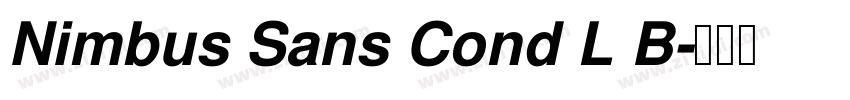 Nimbus Sans Cond L B字体转换